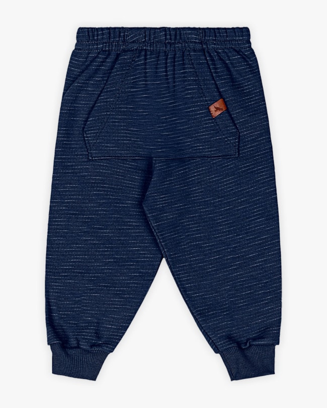 Calça Bebê Menino em Moletom com Bolso Canguru - ReiRex - Oxford-409069fb-04c4-4a34-ae53-28c9b109a496