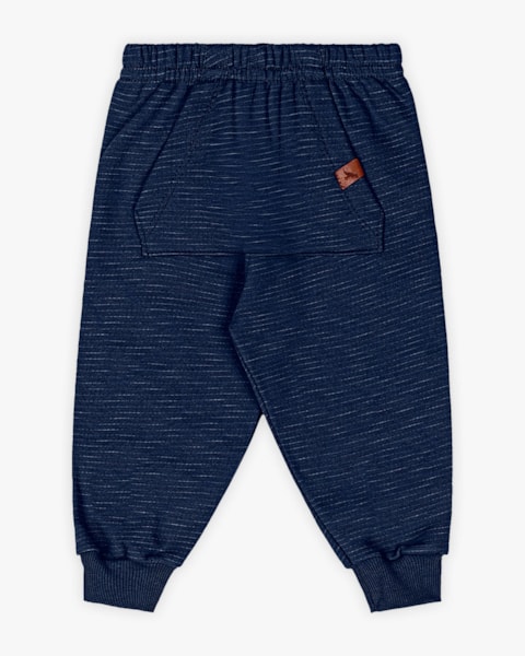Calça Bebê Menino em Moletom com Bolso Canguru - ReiRex - Oxford