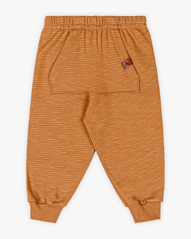 Calça Bebê Menino em Moletom com Bolso Canjuru - ReiRex - Gengibre-805f8a2e-f278-4d50-8ec5-3354999a02f7