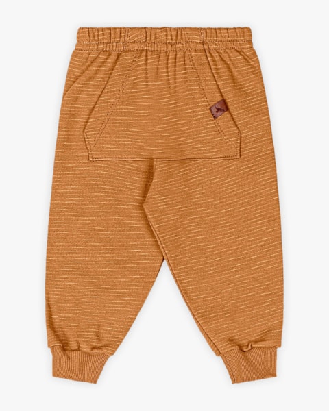 Calça Bebê Menino em Moletom com Bolso Canjuru - ReiRex - Gengibre