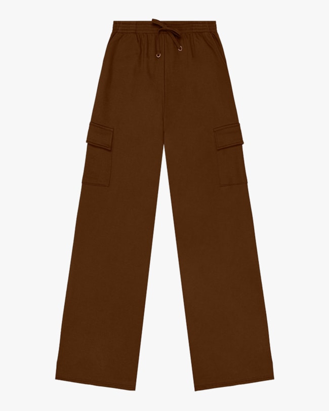 Calça Cargo Feminina em Moletom Cereja Rosa Chocolate-b7ccf460-65e5-459d-8fd6-817264731304