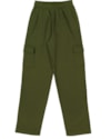 Calça Cargo Juvenil Feminino em Moletom BaseD - Oliveira-188cd365-d29b-42ea-8594-d84e6a3c288f