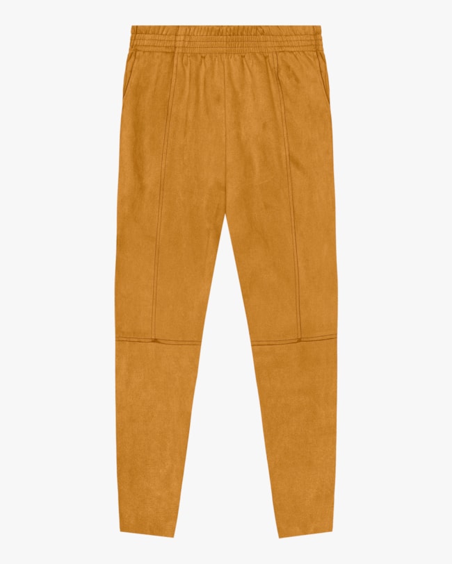 Calça Cenoura Aveludada Cereja Rosa Camel-cb7a0f66-1c68-46e4-ae4e-ab7c72d92720