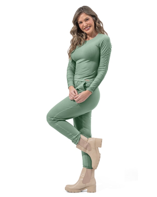 Calça Comfy Feminina Cereja Rosa Moletinho