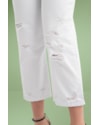 Calça Cropped em Sarja com Rasgos Cereja Rosa-90e641e3-d5f0-4d33-b008-2bcae66d8fa7