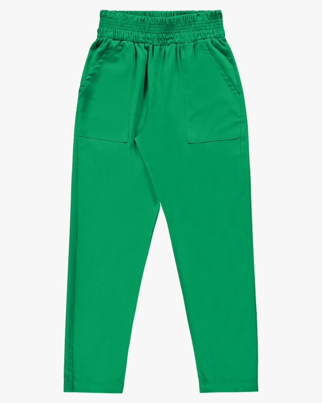 Calça Feminina Cenoura em Viscose Linho - Cereja Rosa - Folha-25b78589-5df8-4c15-85c6-e88b6e42f751
