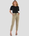 Calça Feminina em Alfaiataria com Bolso - Cereja Rosa - Semente-bb7e7bbd-d0a1-441a-aea9-0dce3615832c