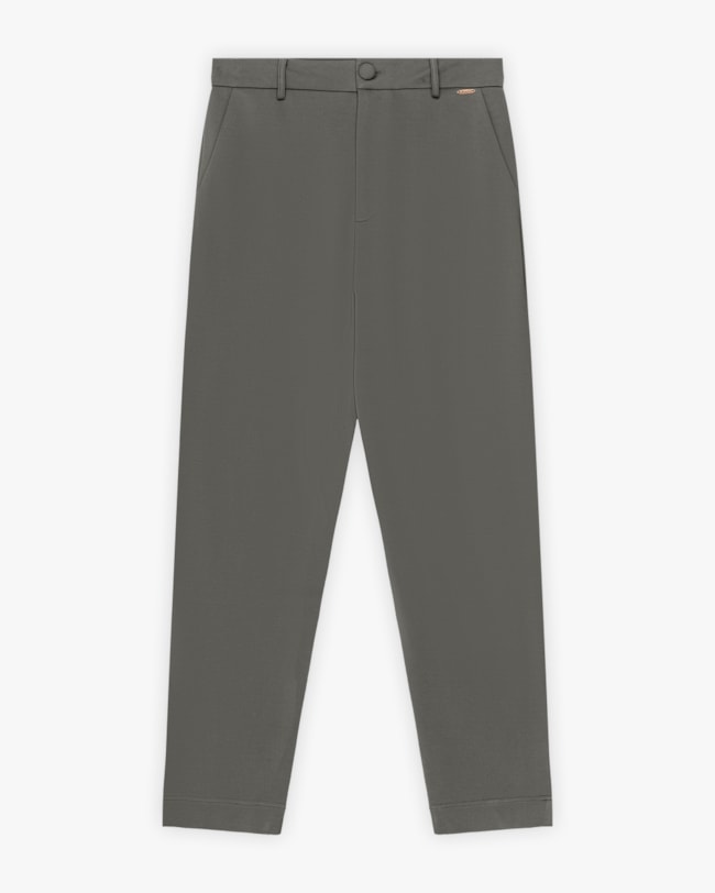 Calça Feminina em Alfaiataria com Bolsos - Cereja Rosa - Dark Gray-d7a868bd-cf1b-43b6-bcee-8aa238ec8ded