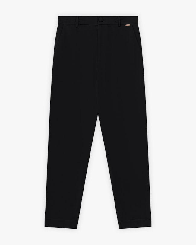 Calça Feminina em Alfaiataria com Bolsos - Cereja Rosa - Preto-1702f810-ac0e-44fe-9073-d33dcea98392