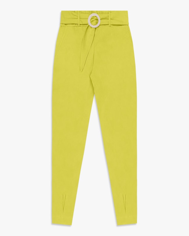 Calça Feminina em Alfaiataria com Cinto - Cereja Rosa - Limonade-f00accc8-fd01-4037-b198-fe668b0c669e