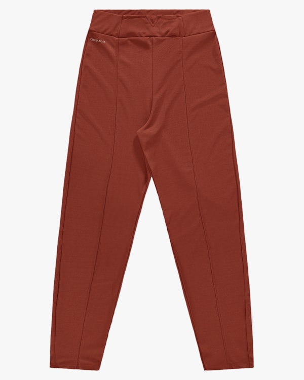 Calça Feminina em Compact Montaria - Cereja Rosa - Ferrugem P