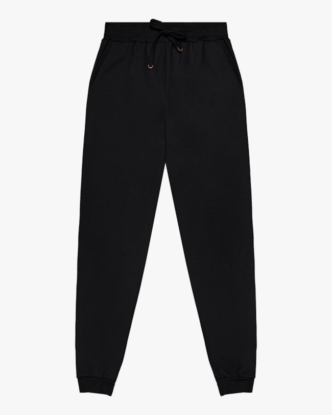 Calça Feminina em Moletom Cereja Rosa Preto-ee18e991-5e44-4603-aa00-c57a4c7f3fd3