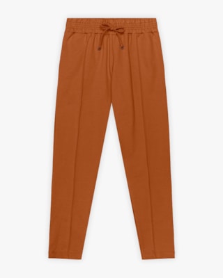 Calça Feminina em Moletom com Bolsos e Amarração - Cereja Rosa - Inca