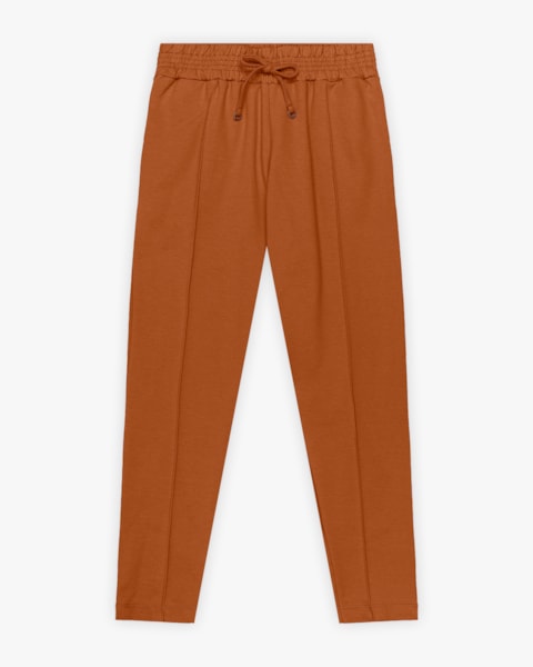 Calça Feminina em Moletom com Bolsos e Amarração - Cereja Rosa - Inca