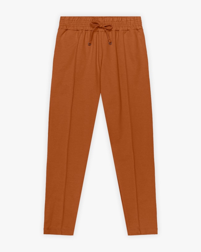 Calça Feminina em Moletom com Bolsos e Amarração - Cereja Rosa - Inca-f92791f5-ff94-4765-82b2-7eb432d63a8d