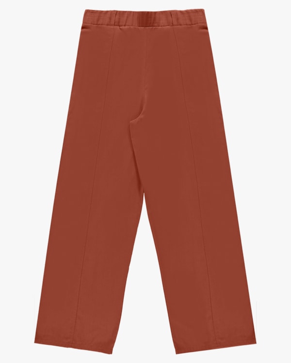 Calça Feminina em Tecido Viscose Linho - Cereja Rosa - Cerâmica