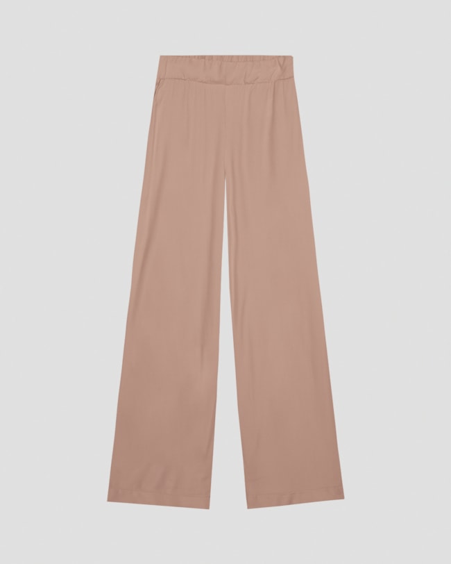 Calça Feminina em Viscose com Bolso Cereja Rosa Marrom-d33869dd-2e33-4222-96c1-3a4b16fa3baf