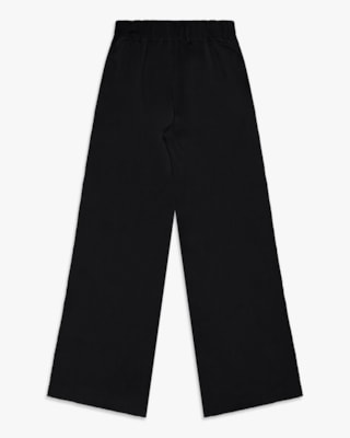 Calça Feminina em Viscose com Bolso - Cereja Rosa - Preto-G