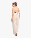 Calça Feminina em Viscose Linho com Bolso - Cereja Rosa - Areia-G-6a1e9420-9f2d-4143-b116-5310e0a01e0d