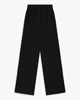 Calça Feminina em Viscose Linho com Bolso - Cereja Rosa - Preto-G