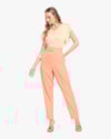 Calça Feminina em Viscose Linho com Cinto - Cereja Rosa - Pessego-G-91bac1a0-2cb1-4590-ba8d-ffced0184f62