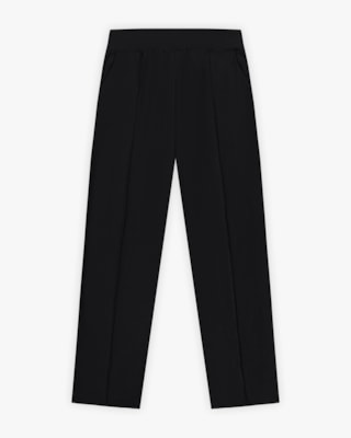 Calça Feminina Moletinho Sarjado com Bolsos - Cereja Rosa - Preto