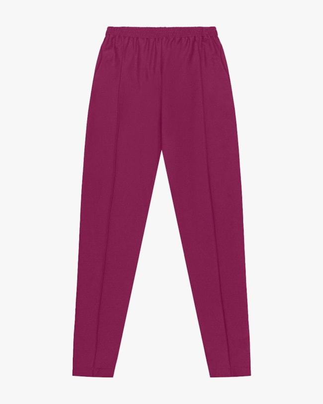 Calça Feminina Plus Size em Moletinho Sarjado - Cereja Rosa - Marsala-f7ec3255-22d7-4da0-ad12-fdcd455654a5