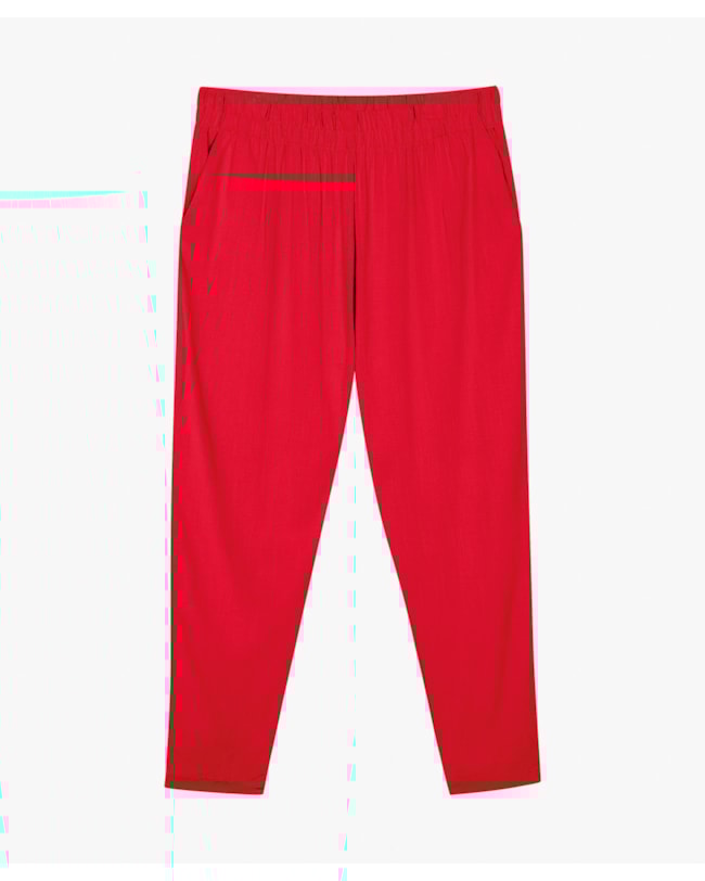 Calça Feminina Plus Size em Viscose com Bolso - Cereja Rosa - Flame-5888dfb0-5f60-4b1d-9f1e-6bbe15ca5844