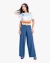 Calça Feminina Reta em Viscose - Cereja Rosa - Havana-G-85625e73-1fbe-47c9-ac23-281cc74d7e1a