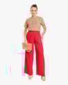 Calça Feminina Reta em Viscose - Cereja Rosa - Hibisco-GG-53e1efd2-251c-4a8e-9475-1be042a905c7