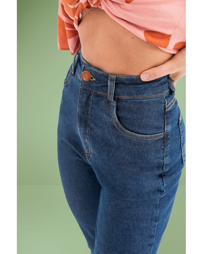 Calça Flare Jeans com Elastano Cereja Rosa-410e4504-a909-4b70-91a1-4e48fcacda2e