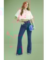 Calça Flare Jeans com Elastano Cereja Rosa-b1a2c2dd-65a4-4d08-97a5-cf234092677c