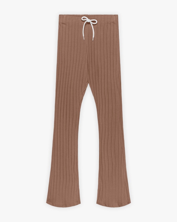 Calça Flare Juvenil Feminina Canelada - BaseD - Macchiato