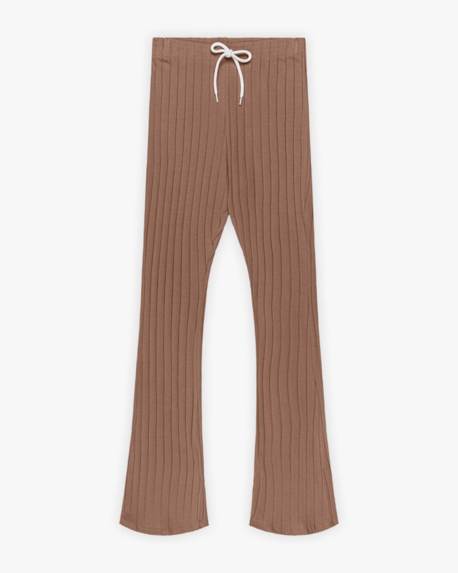 Calça Flare Juvenil Feminina Canelada - BaseD - Macchiato-fde20de5-fd60-4e74-b941-064fbb544dec