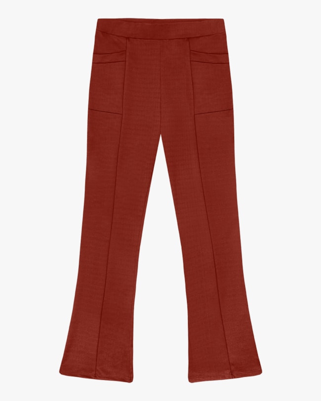 Calça Flare Plus Size em Malha Montaria Cereja Rosa Ferrugem-0303ea6f-75a7-4360-ac2d-5275822d71a1