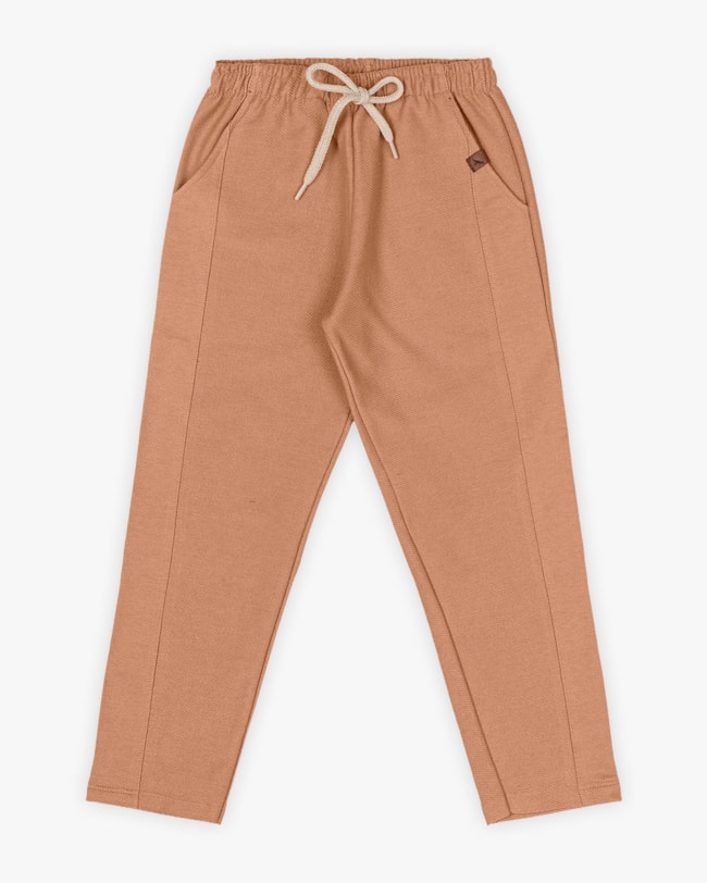 Calça Infantil Masculina em Moletinho Sarjado - ReiRex - Aveia-bcd237c4-ee1b-4f10-96ec-4ff9a6ca2264