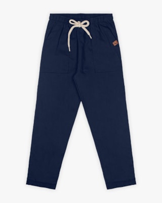 Calça Infantil Masculina em Viscose Linho - ReiRex - Noturno