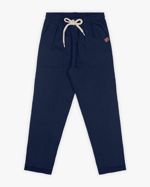 Calça Infantil Masculina em Viscose Linho - ReiRex - Noturno