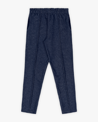 Calça Infantil Menina em Moletom Jeans - Kely Kety - Preto