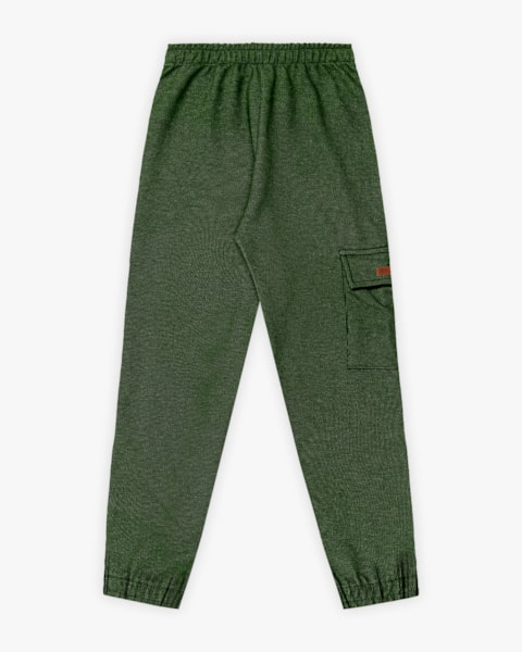 Calça Infantil Menino com Bolso em Moletom Jeans - ReiRex - Verde