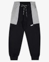 Calça Infantil Menino em Moletom com Recortes ReiRex- Preto-ab6974a7-3530-4b5d-863b-8f3007045d17
