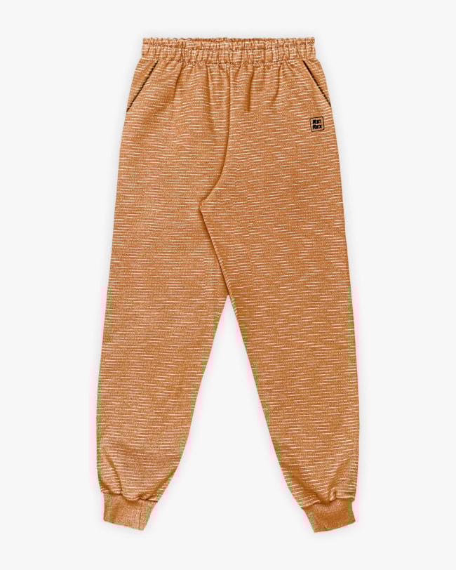 Calça Infantil Menino em Moletom Flamê com Bolso - ReiRex - Marrom-3d200032-ee5d-443f-8f65-aaa6514d5826