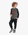 Calça Infantil Menino em Moletom Flamê com Bolso - ReiRex - Preto-32a24172-620a-45cc-bbd5-c1e50fa9ebab