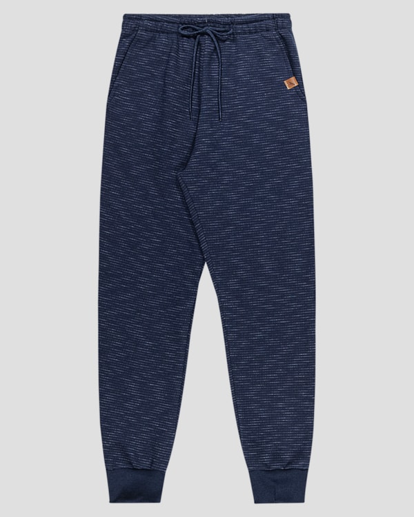 Calça Infantil Menino em Moletom Flamê - ReiRex - Azul