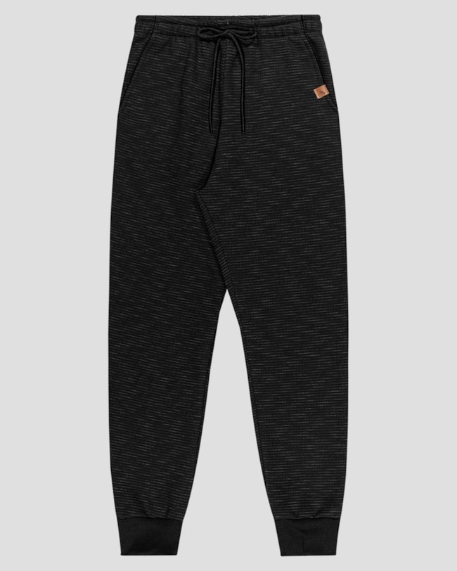 Calça Infantil Menino em Moletom Flamê - ReiRex - Preto-edccd563-a426-4d15-a87f-7d222188e9c2