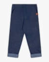 Calça Infantil Menino em Moletom Jeans com Bolso - ReiRex - Azul-934dc469-47e4-49bd-b844-abff298b8096