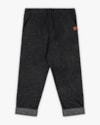 Calça Infantil Menino em Moletom Jeans com Bolso - ReiRex - Preto-49736ff8-6116-4758-898f-45909f3beff8