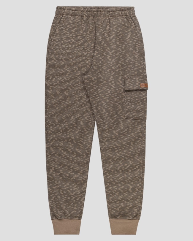 Calça Infantil Menino Moletom com Bolso Lapela - ReiRex - Marrom-163cf6d7-7909-4183-b295-58e865346aa4