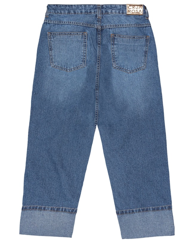 Calça Jeans Cropped Feminina Cereja Rosa-84e3accc-8a2d-4ffe-9ba4-bd63b158685a