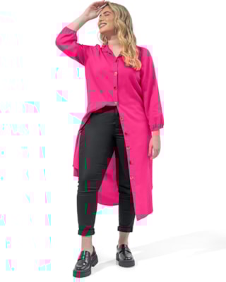 Calça Jeans Feminina Cereja Rosa Leather Denim